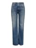 ONLY Jeans mit weitem Bein in Dark Blue Denim
