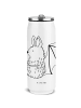 Mr. & Mrs. Panda sport trinkflasche Fledermaus Sitzen ohne Spruch in Weiß