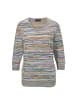 GOLDNER Kombistarker Multicolor-Ringelpullover in blau / papaya / geringelt