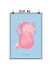 Mr. & Mrs. Panda Kunstdruck Axolotl Hurra ohne Spruch in Blau Pastell