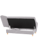 58 aufm Kessel RECAMIERE mit Armteil links klappbar Katia Veloursstoff Buche/silber