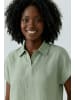 Oui Leinen Patch Bluse in seagrass