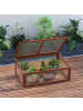 Outsunny Gewächshaus in Braun 100L x 65B x 40H cm