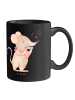 Mr. & Mrs. Panda Kaffeetasse Mundharmonika Ohooo mit Spruch in Schwarz