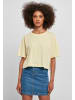 Urban Classics Cropped T-Shirts in softyellow