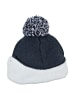 Sterntaler Strickmütze Bommelmix in marineblau