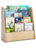 COSTWAY Kinderregal 4 Fächer Bücherregal in Hellbraun