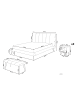 Beliani 4-tlg Schlafzimmer Set BETIN in Beige