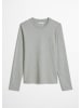 Marc O'Polo DENIM Langarm-T-Shirt Crewneck aus Organic Cotton in Stone Melange