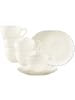 Seltmann Weiden 6er Set Kaffeetassen mit Untertassen Savona Grey Line 270 ml in creme