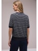 Street One T-Shirt in marine weiß