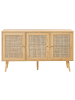 Beliani Sideboard PEROTE in Braun/Gold - (W) 120 x (H) 71 x (L) 40 cm