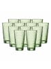 12er Set Longdrinkgläser Favo in Grün 400 ml