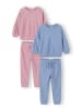Minoti 2-tlg Langarmshirt & Hose NOSFLEECE102 in pink