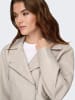ONLY Lederjacke in Pumice Stone