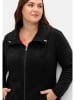 sheego Fleecejacke in schwarz