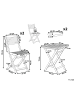 Beliani 3-tlg Bistro Set FIJI in Braun/Weiß/Grün