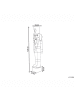 Beliani LED Deko HORNAVAN in Bunt/Rot/Gold - (W) 32 x (H) 120 x (L) 32 cm