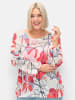 sheego Pullover in champagner-gemustert
