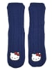 Hello Kitty Hello Kitty Hüttensocken Strick Socken Haussocken Kuschelsocken in blau