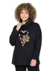 Ulla Popken Sweatshirt in schwarz