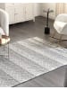Beliani Kurzflor TONYA in Grau/Weiß - (W) 160 x (L) 230 cm