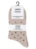 Vincent Creation® Damensocken "Dot´s and Stripes" 10 Paar in braun/beige