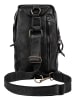 X-ZONE Crossover Bag echt Leder in schwarz