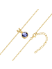 Rafaela Donata Kette aus Sterling Silber mit Tansanit in gelbgold