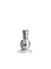 relaxdays Disco Vase in Silber - (H)28 x Ø 14 cm
