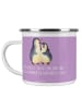Mr. & Mrs. Panda Camping Emaille Tasse 12. Hochzeitstag Nickelho... in Lavendeltraum