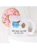 Mr. & Mrs. Panda Glas Kaffee Bohne mit Spruch in Transparent