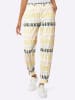 creation L Jogg Pants in ecru-moos-bedruckt