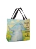 Mr. & Mrs. Panda Shopper Elefant Seifenblasen Design mit Spruch in Weiß