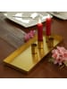 MARELIDA Kerzenhalter/Kerzentablett magnetisch 29x12cm in gold