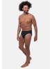 Ammann Slip / Unterhose Jeans Feinripp in Blau / Anthrazit