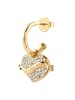 Guess Damen-Ohrringe Creolen Herz Goldfarben