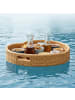 relaxdays Schwimmendes Tablett "Herz" in Schwarz - (B)60 x (H)20 x (T)60 cm