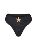 Moda Minx Bikinihose Starfish Scrunch High Waist Bikini Bottom in Black