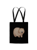 Mr. & Mrs. Panda Tote Bag Wombat ohne Spruch in Schwarz