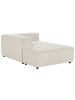 Beliani Chaiselongue ARDAL in Weiß/Schwarz - (W) 119 x (H) 68 x (L) 180 cm