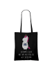 Mr. & Mrs. Panda Shopping Tasche Einhorn Fotograf mit Spruch in Schwarz
