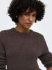ONLY Strickpullover in Seal Brown