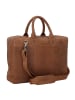 Plevier Urban Aktentasche Leder 39 cm Laptopfach cognac