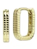 GoldDream Gold, 333er Gelbgold Damen Creolen Karree Ohrring ca. 14mm