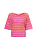 American Vintage Kurzarmpullover Nenybay in pink orange - 0001