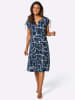 WITT WEIDEN Sommerkleid in marine-royalblau-bedruckt