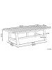 Beliani Couchtisch SUMBA in Braun - (W) 69 x (H) 37 x (L) 128 cm