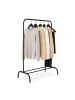 relaxdays Kleiderständer in Schwarz - (B)110 x (H)150 x (T)40 cm