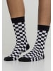  Urban Classics Accessoires  Urban Classics Accessoires Accessoires Checker Socks 2-Pack in black/white